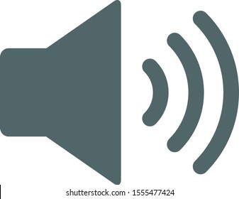 Music volume icon. Vector illustration