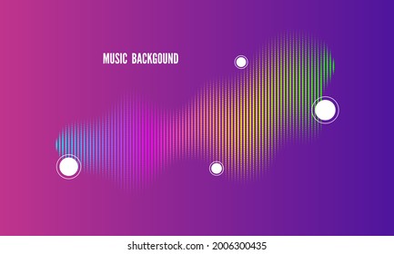 Musik, abstrakter Hintergrund blau. Futuristische Vektorgrafik. Technologie digitale Splash oder Explosion von Datenpunkten. Punkttanz-Wellenform.