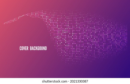Music wave abstract background blue. Futuristic vector illustration. Technology digital splash or explosion of data points. Point dance waveform.