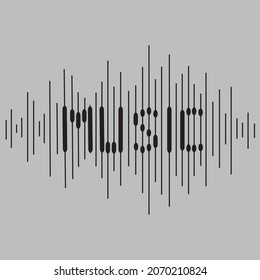 Music Wave
digital sound of music hand made symbol vector on background