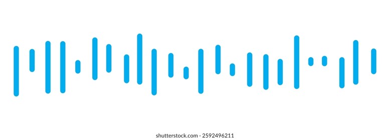 
Music wave line sound one noise icon audio frequency signal podcast radio sound wave volume hand art. Acoustic line music logo record sound wave doodle sketch abstract. Vector illustration