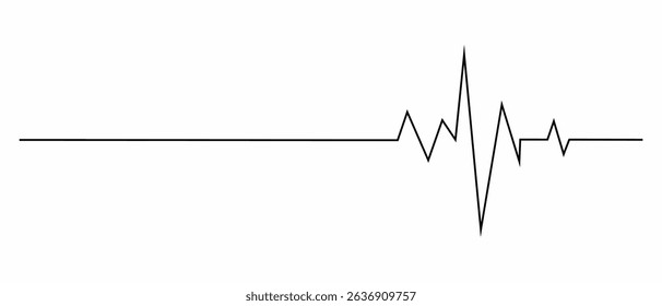 Music wave line sound one noise icon audio frequency signal podcast radio sound wave volume hand art. Acoustic line music logo record sound wave doodle sketch abstract. Vector illustration