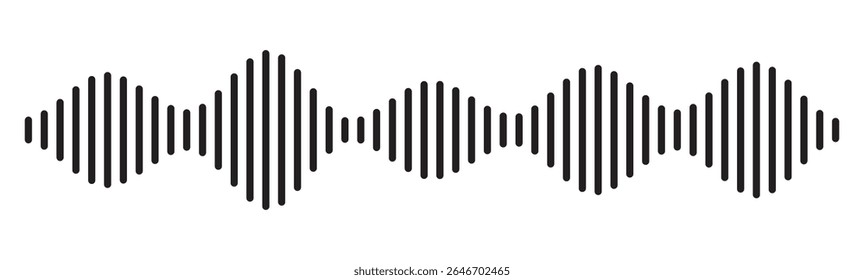 Music wave line sound one noise icon audio frequency signal podcast radio sound wave volume hand art. sound wave Effect. sound and audio waves. Volume wave ,Waves of the equalizer. 