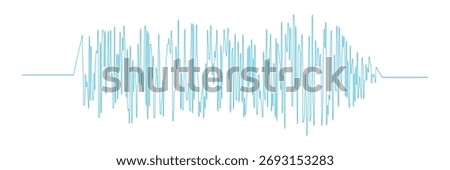 Music wave line sound one noise icon audio frequency signal podcast radio sound wave volume hand art. Acoustic line music logo record sound wave doodle sketch abstract.