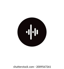 Music wave logo design vector template