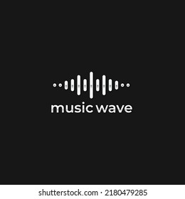 Music wave logo vector. Audio wave logo