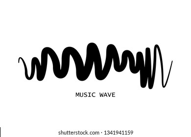 Music wave player logo. Equalizer element. Isolated design symbol. Vector Illustration