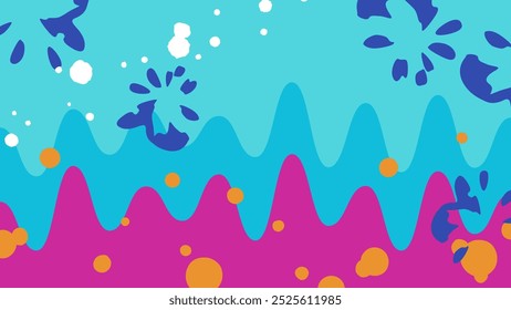 Music waveform and popping sound image_background illustration_16:9
