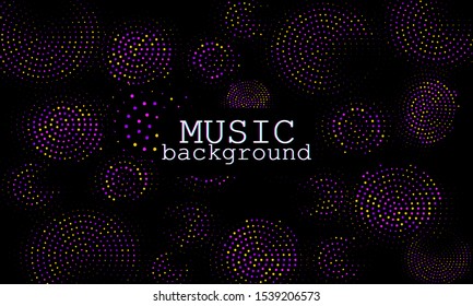 Music waves. Neon poster. Big data. Futuristic Visualization. 3d wave. Virtual flow. Digital sound. Vector illustration. Abstract colorful neon poster.