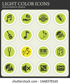 music web icons for user interface design