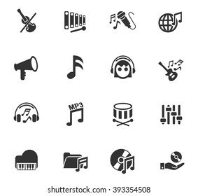 music web icons for user interface design