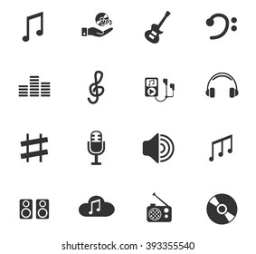 music web icons for user interface design