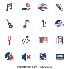 music web icons for user interface design