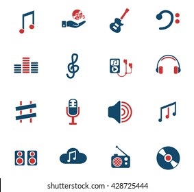 music web icons for user interface design