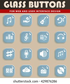 music web icons for user interface design