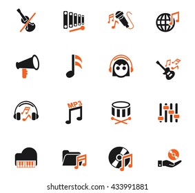music web icons for user interface design