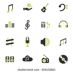 music web icons for user interface design