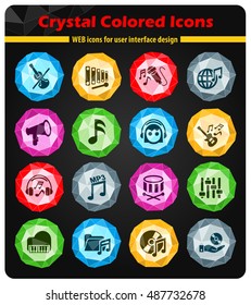 music web icons for user interface design