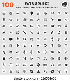 music web icons for user interface design