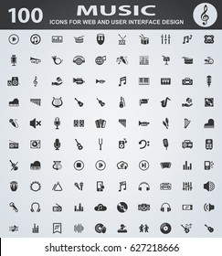 music web icons for user interface design