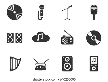 music web icons for user interface design