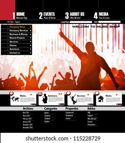 Music Website Template