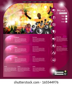 Music Website Template