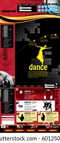 Music website template