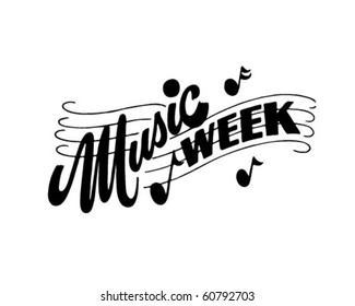 Music Week - Ad Header - Retro Clip Art