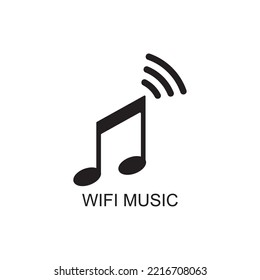 music wifi icon , media icon