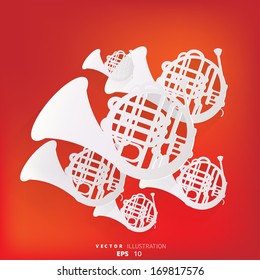 Music wind instruments icon