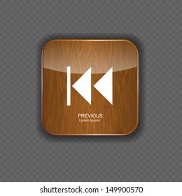 Music wood application icons vector illustration