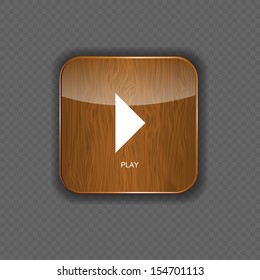 Music wood application icons vector illustration