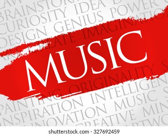 Music Word Cloud Concept Stock Vector (Royalty Free) 327692459 ...