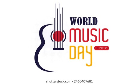 Music. world music day celebration vector design template. June 21. Music day, with notes display. entertainment	
