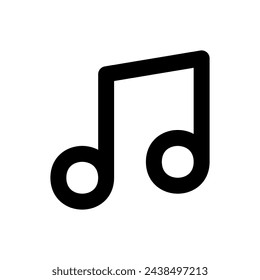 music_melodi icon. Simple vector sign