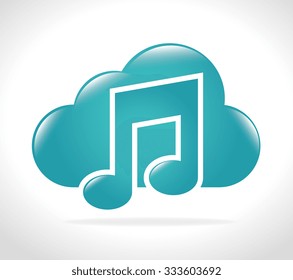 Musicaa theme design, vector illustration eps 10
