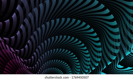 
Fondo musical abstracto. Pulsación sistémica de ondas, movimiento de energía. Vector eps 10.
