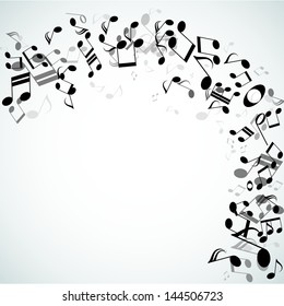 Musical abstract vector background