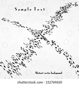 Musical abstract vector background 