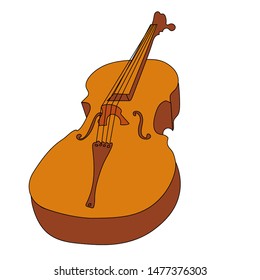 Musical abstract of violin. Music symbol for concerts.
