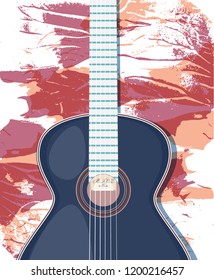 Musical background. Concert banner concept.