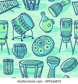 Musical Background Drums Percussion Stock Vector (Royalty Free ...