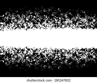 Musical background. EPS 10 vector illustration without transparency.