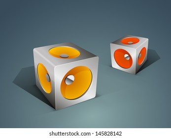 Fondo musical con altavoces. 