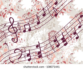Musical background with melody