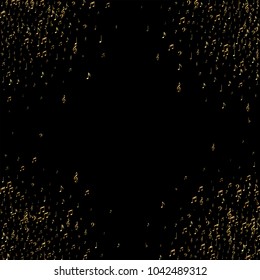 Musical Background with Note Signs and Symbols. Luxury Cover Pattern Design. Texture with Note Symbols. Poster Print Design Pattern.