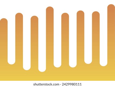 Musical background of orange increasing and decreasing bars.