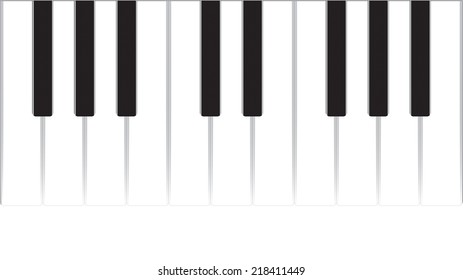 Musical background with piano. EPS vector illustration