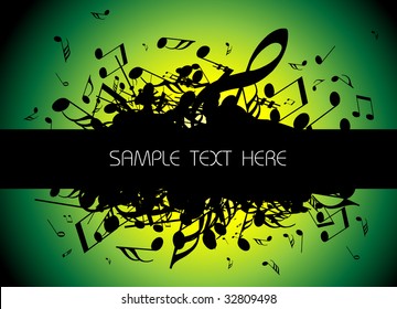 musical background with place for your text